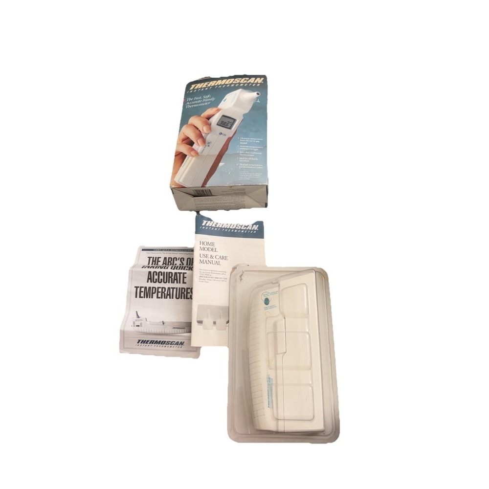 Braun Thermoscan Plus Instant Thermometer HM-2 Plus Vintage 1996  Tested Works